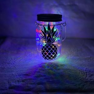 Multicolor LED pineapple decal lantern night light